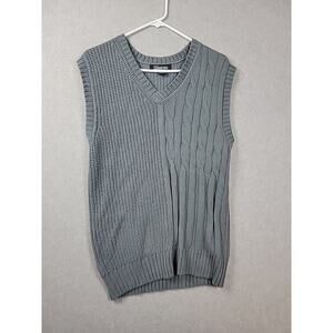 Men's V-Neck Sweater in Gray